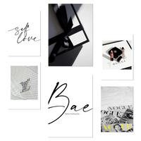 POSTER Set Mit 6 Mode Luxus A3 & A4 Rahmenlos - Klar, Papier (29/3cm) - Nacnic