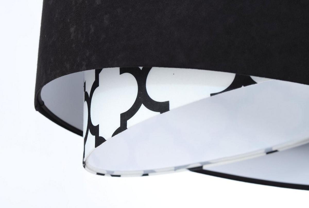 HÄNGELEUCHTE Schwarz 50/23 cm - Weiß, Kunststoff (50/1.3/23cm) - ONZENO