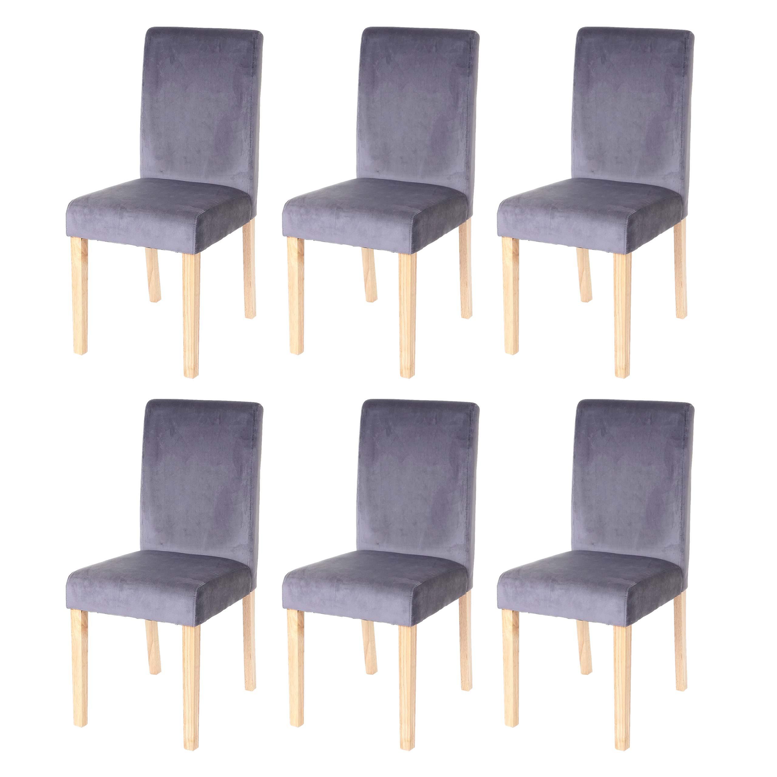 ESSZIMMERSTUHL Grau 6er-Set - Grau, Textil (43/90/56cm) - MCW