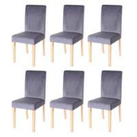 ESSZIMMERSTUHL Grau 6er-Set - Grau, Textil (43/90/56cm) - MCW