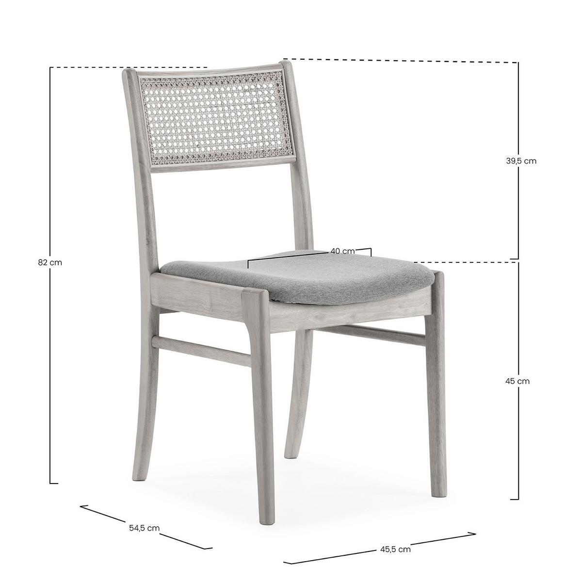 STUHL-SET 2 Vilma Schwarz Wash, Massivholz - Schwarz, Holz (45/83/54cm) - VS Venta-stock