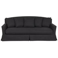 3-SITZER-SOFA Polyester Schwarz Gilja - Schwarz, Textil (212/89/107cm) - Beliani