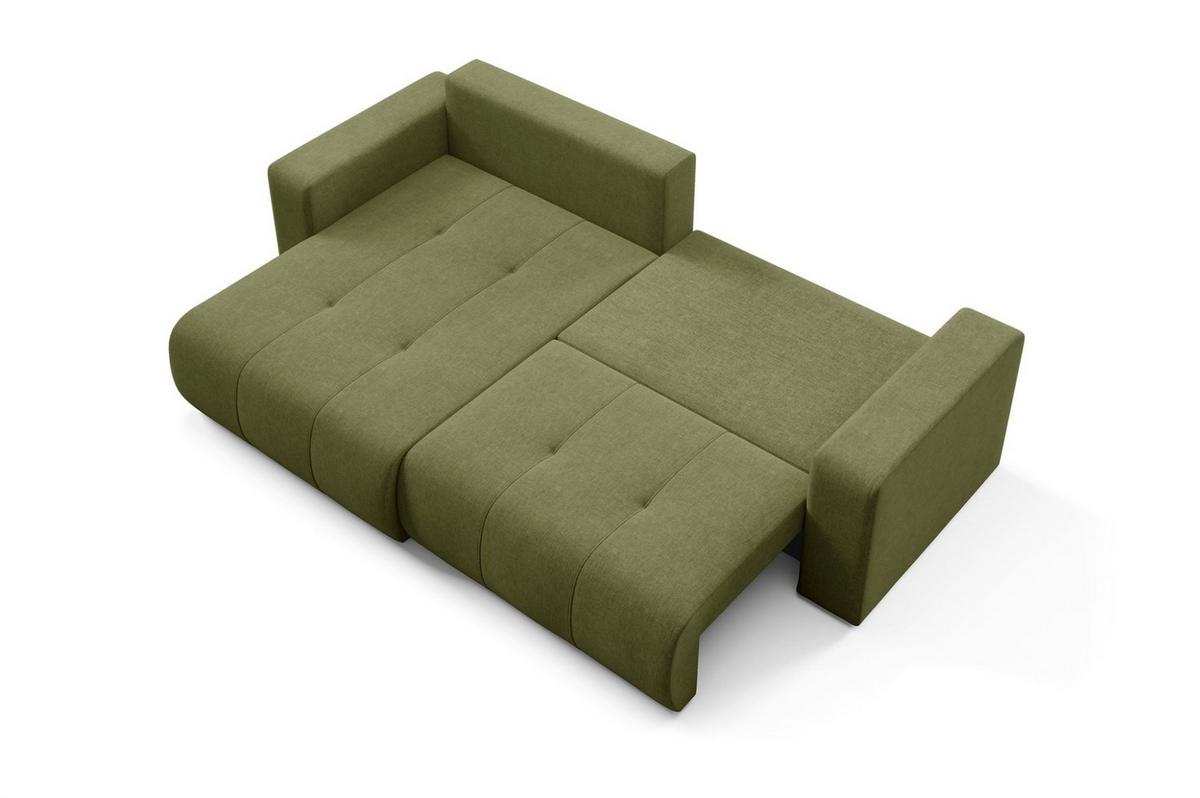 ECKSOFA Augusto - Grün, Holzwerkstoff/Textil (244/149cm) - Fun Möbel
