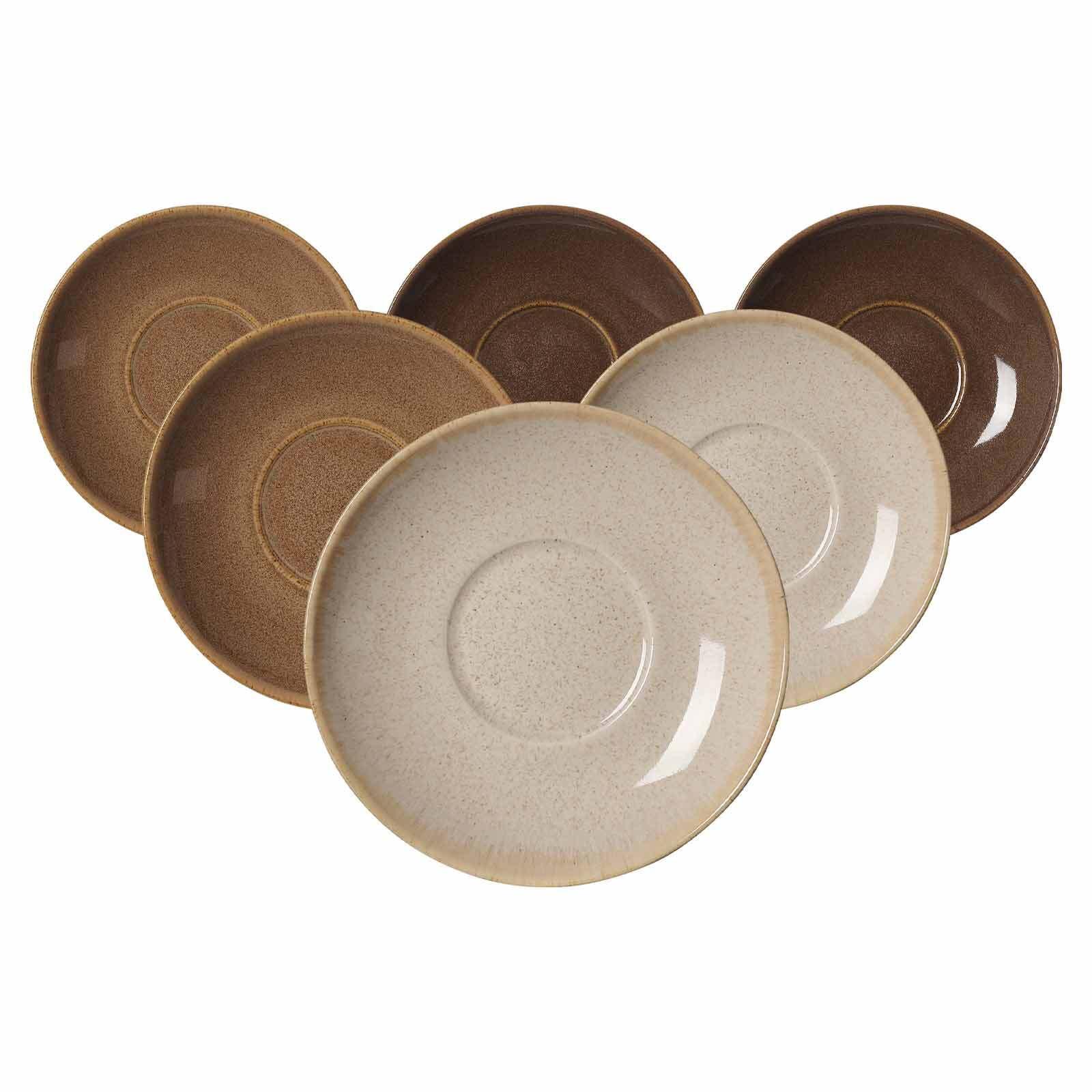 KAFFEEUNTERTASSEN Sahara braun ø 14,5 cm 6er Set - Braun, Keramik (14.5cm) - Ritzenhoff Breker