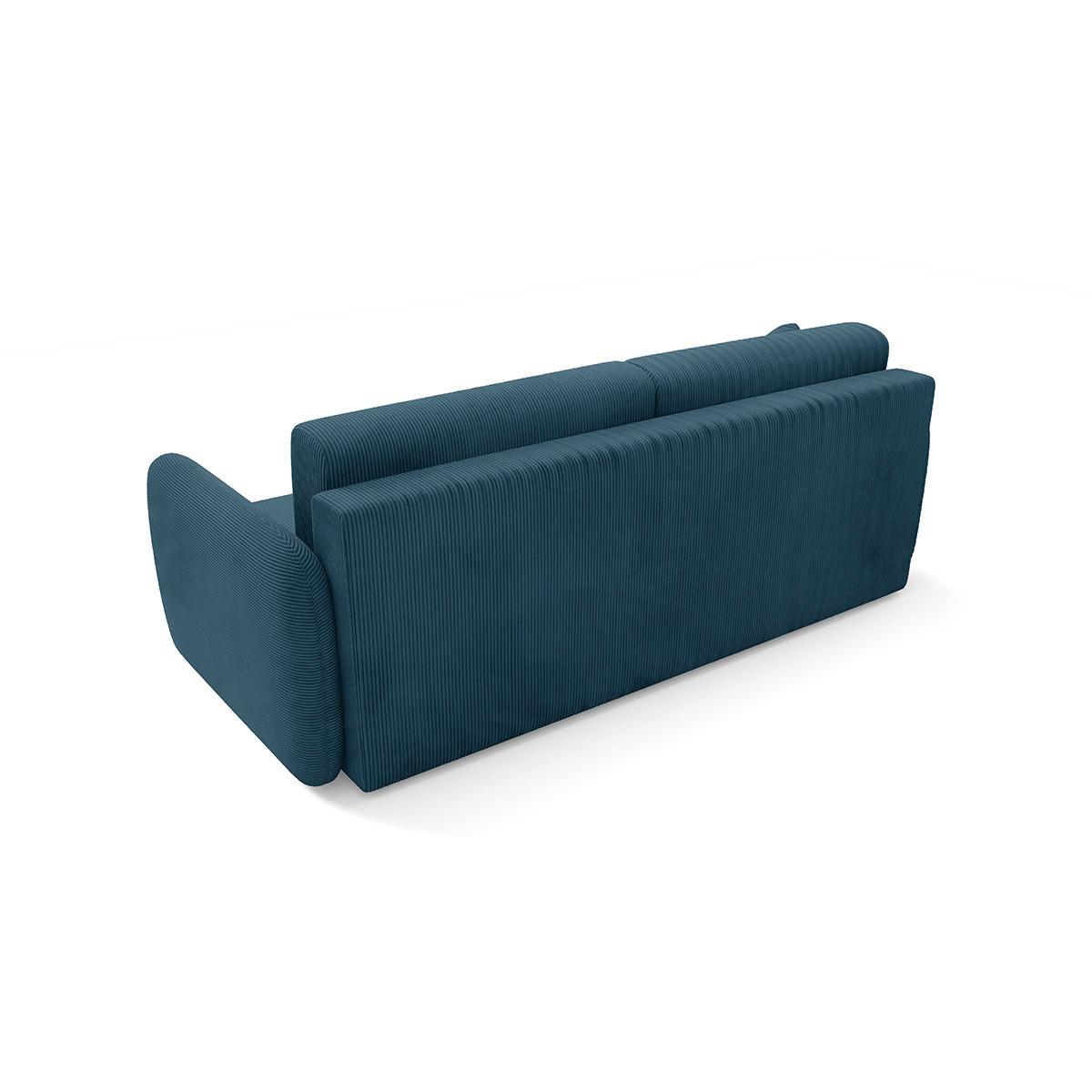 SOFA Dora 3 Sitzplätze Dunkelblau - Blau, Holz (233/92/110cm) - Petits-meubles