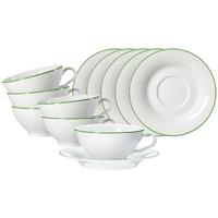 TEETASSEN MIT UNTERTASSEN Ostfriese Grün 100 ml 6er Set - Grün, Keramik (0.1L) - Ritzenhoff Breker