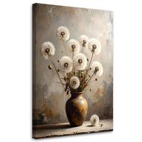 LEINWANDBILD Blumen 20x30cm - Grau, Textil (20/30cm) - Feeby