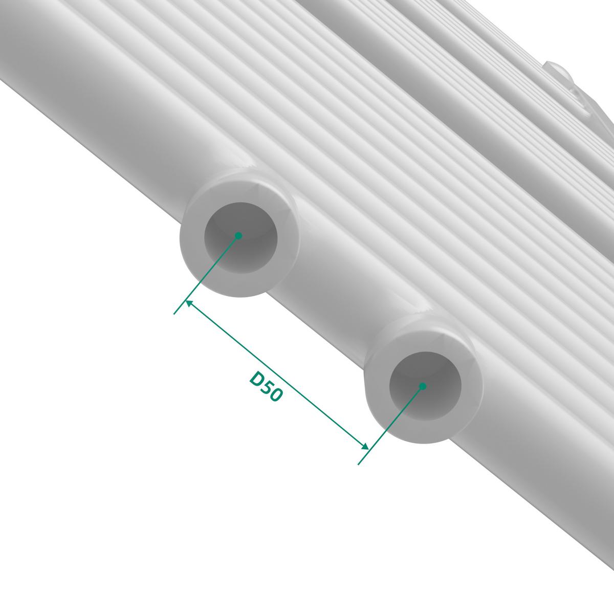 HANDTUCHHEIZKÖRPER Voss I. - Weiß, Metall (60/140/3cm) - [neu.haus]