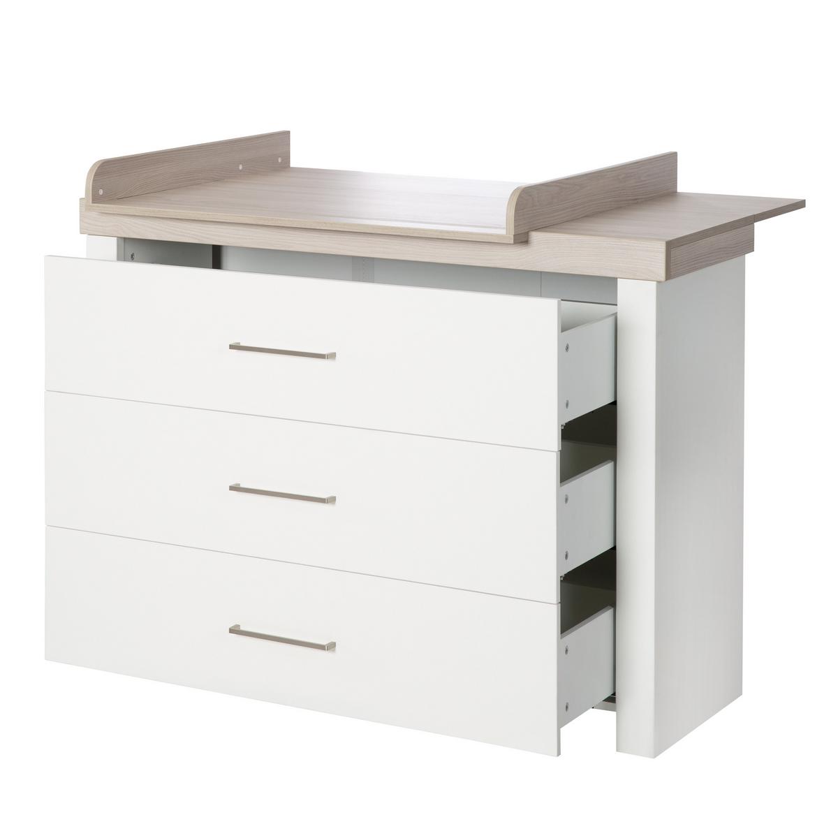 BABYZIMMER-SET Lucy 2-teilig - Weiß, Holzwerkstoff (76/82/144cm) - Roba