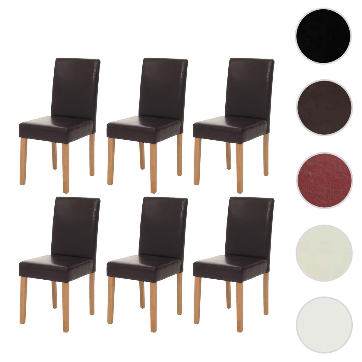 ESSZIMMERSTUHL Braun 6er-Set - Braun, Textil (43/90/56cm) - MCW