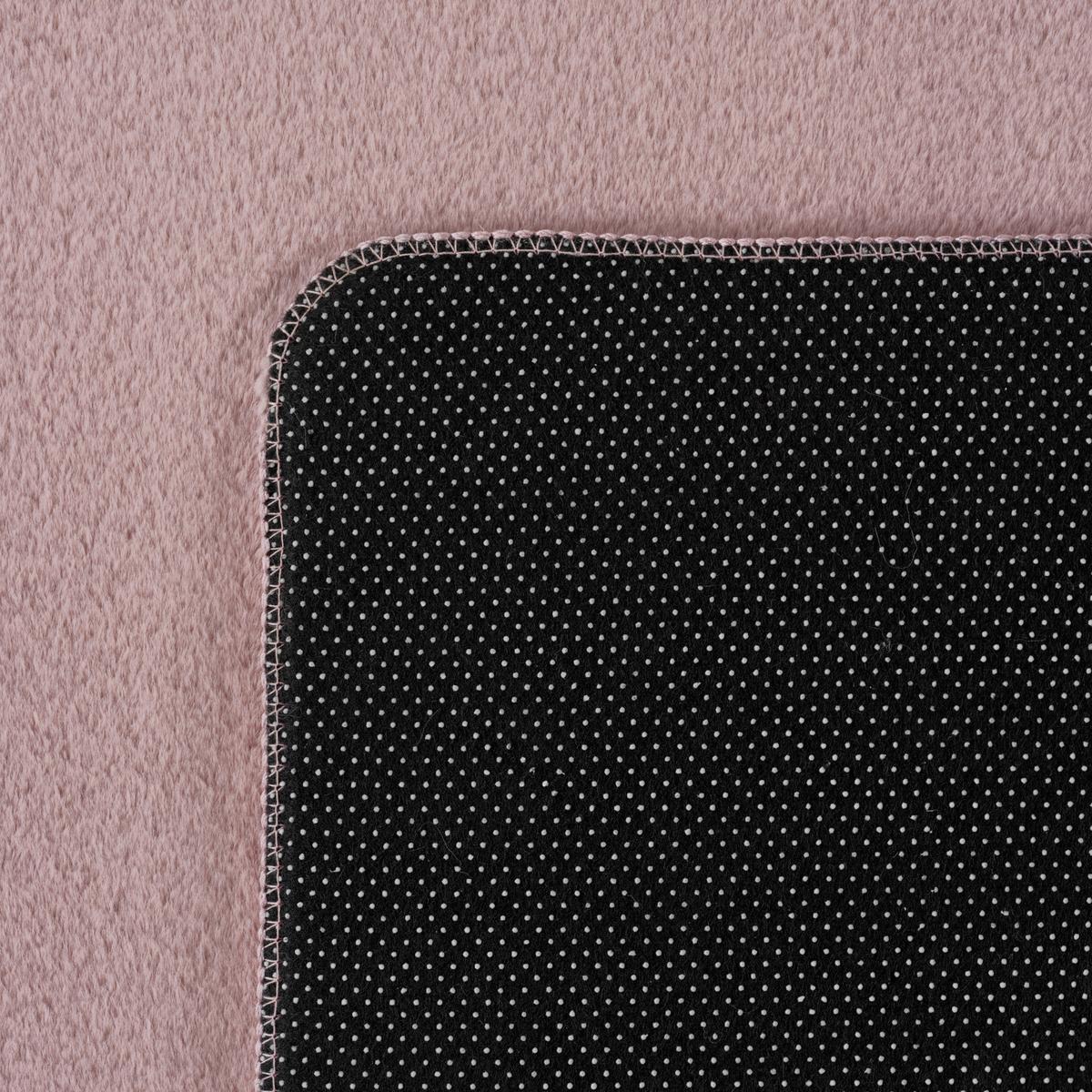 KURZFLORTEPPICH Waschbar ISAR, einfarbig, aus Polyester, Rosa, 80 x 250 cm - Rosa, Textil (250/80cm) - KADIMA DESIGN
