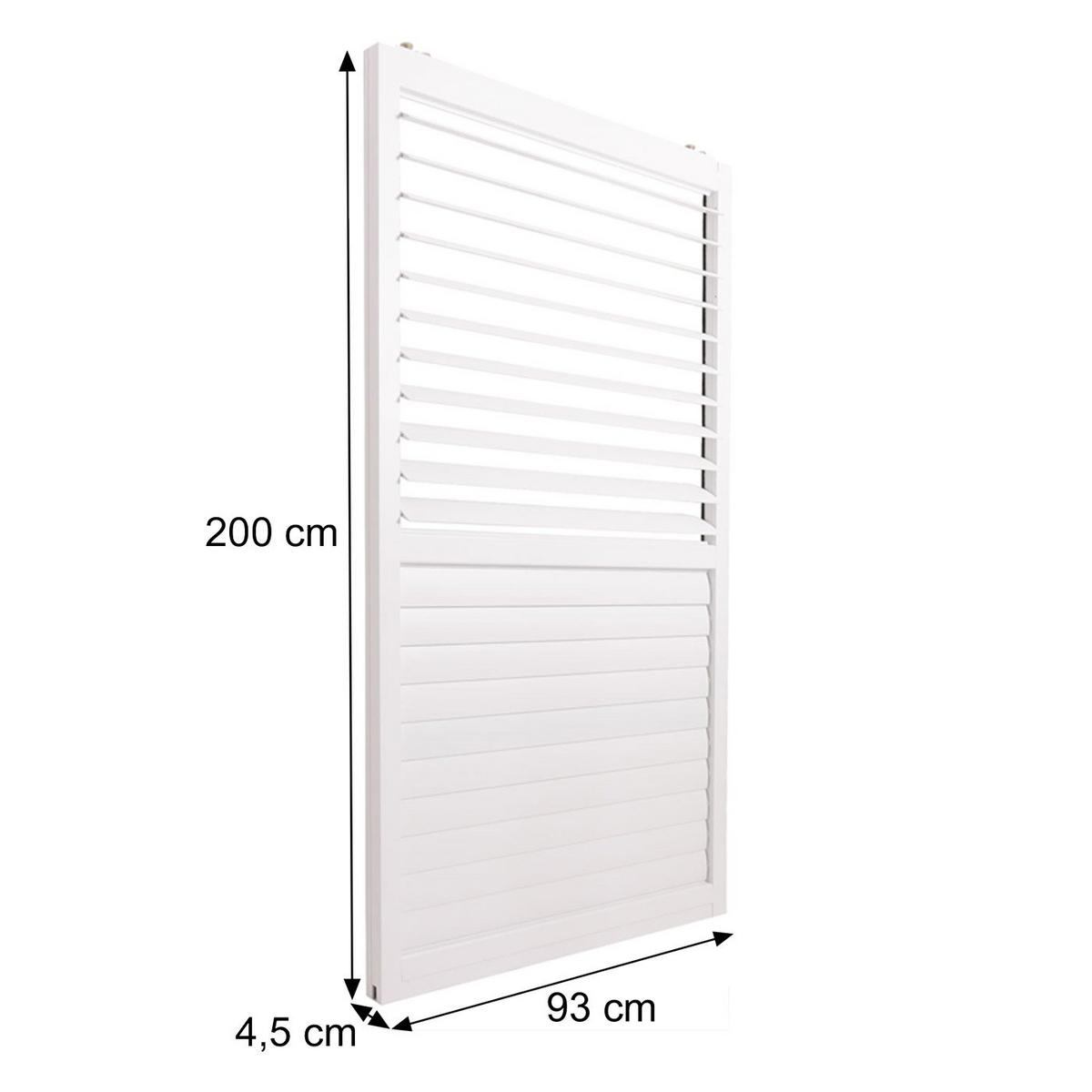 SCHIEBETÜR FÜR PERGOLA 3ER-SET Weiß 3er-Set-Set - Weiß, Metall (272/206/11cm) - MCW