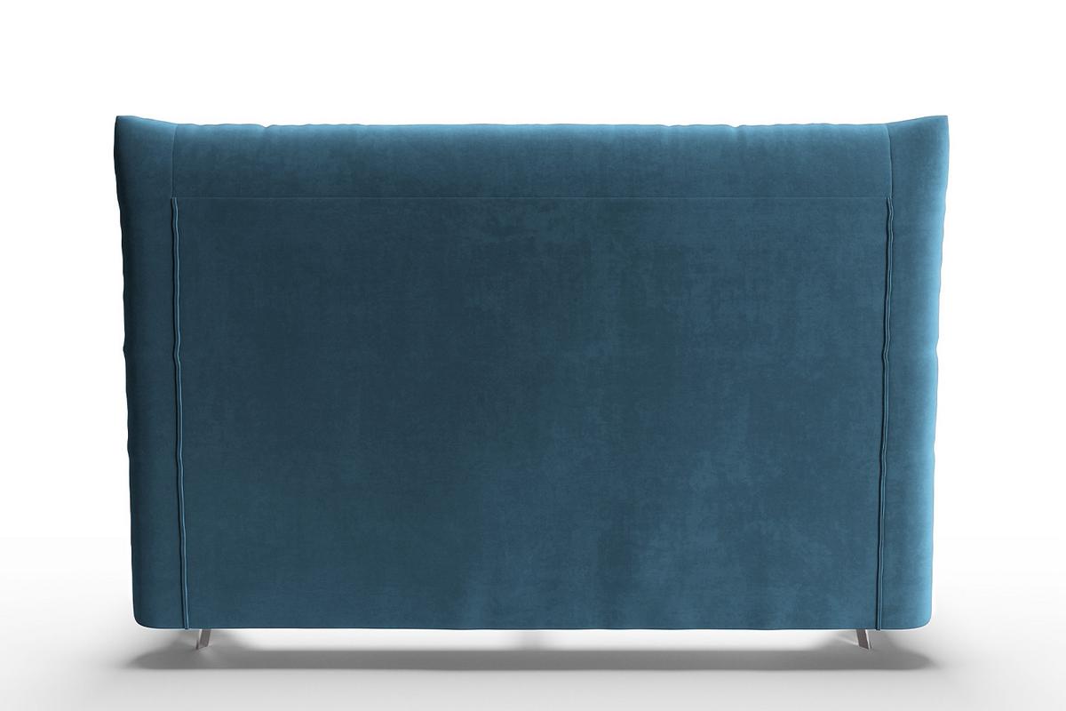 POLSTERBETT ANNY Petrol Velvet - Petrol, Textil (160/200cm) - KAWOLA