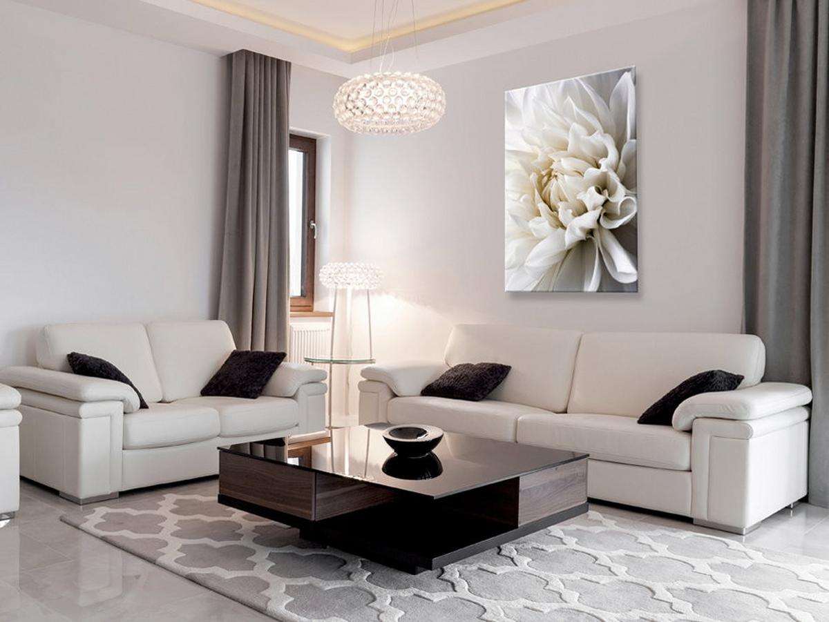 KUNSTDRUCK Weiß 80/120 cm - Weiß, Textil (80/120cm) - KUNSTLOFT