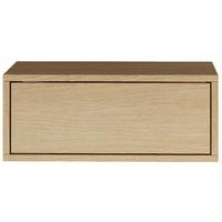 NACHTTISCH hängend Framme Eiche Holzoptik, 50 cm - Beige, Holzwerkstoff (50/20.8/36cm) - Selsey