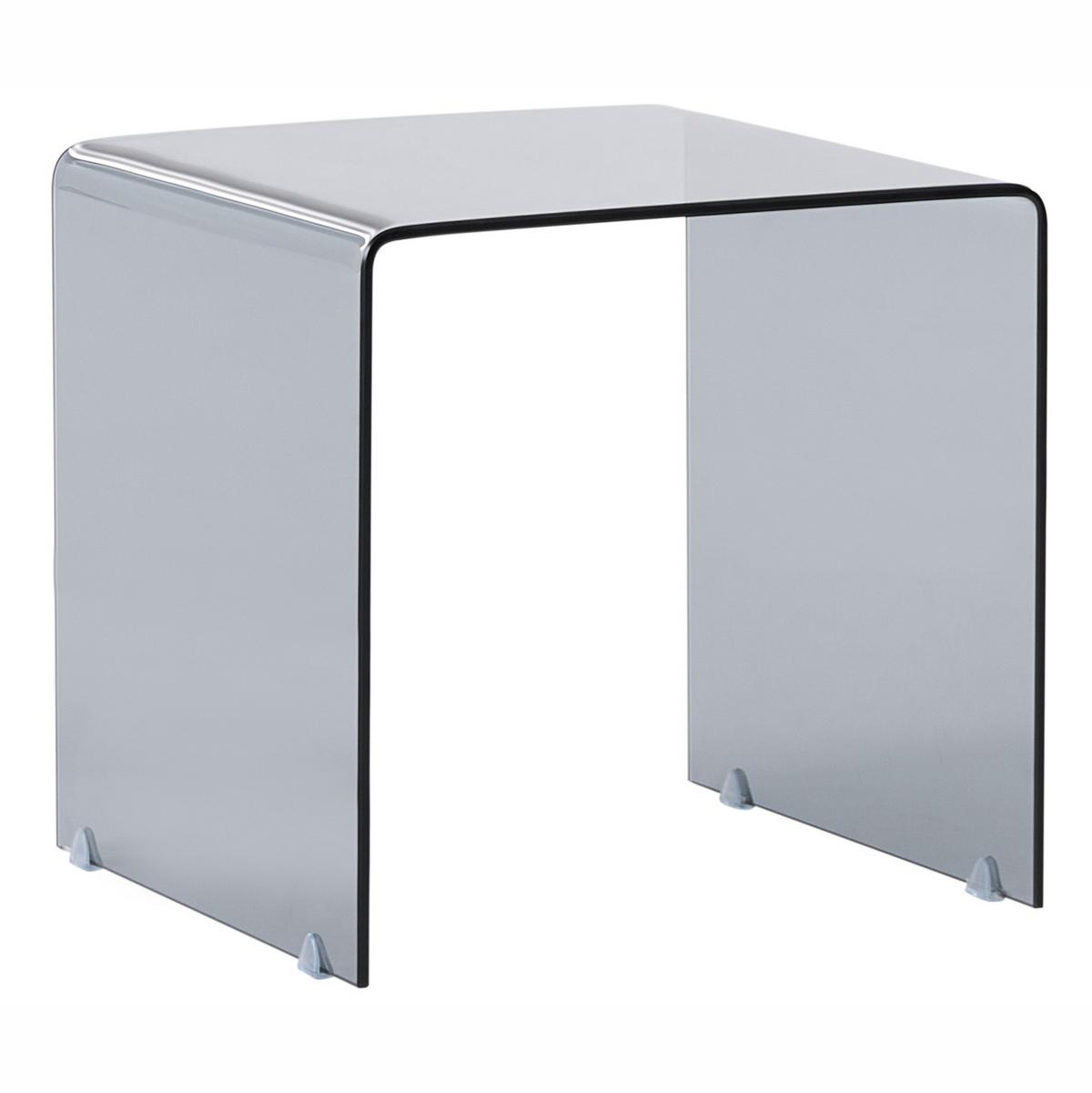BEISTELLTISCH 2er Set Schwarz Kendall - Schwarz, Glas (42/42/42cm) - Beliani