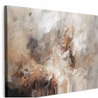 LEINWANDBILD Farbe - Abstrakt - Beige - Kunst Gemälde 60x40 cm - Greige, Textil (60/40cm) - MuchoWow