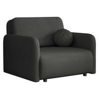 SCHLAFSOFA Viva Sun I - Schwarz, Holz/Textil (100/85/103cm) - MIRJAN24