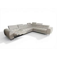 ECKSOFA Bastien Relax - Creme, Holzwerkstoff/Textil (330/260cm) - Fun Möbel