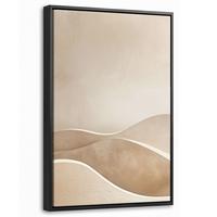 LEINWAND Bilder mit Rahmen - Beige - Natur - Abstrakt - Modern - 20x30 - Beige, Textil (20/30cm) - MuchoWow