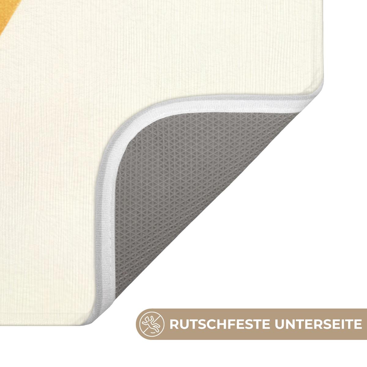 WC-VORLEGER Formen - Abstrakt - Farbenfroh WC Teppich 50x80 cm - Terracotta, Textil (50/1cm) - OnlyWow