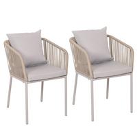 GARTENSTUHL Grau - Grau, Textil (55/75/55cm) - MCW