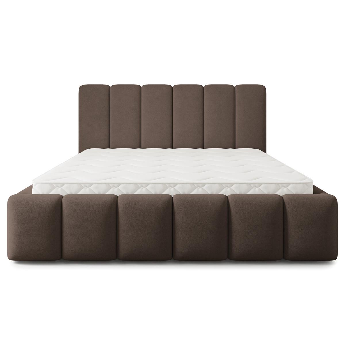 POLSTERBETT ATTORA SR 160x200 cm mit Bettkästen - Braun - Braun, Holz (160/200cm) - MASSENO