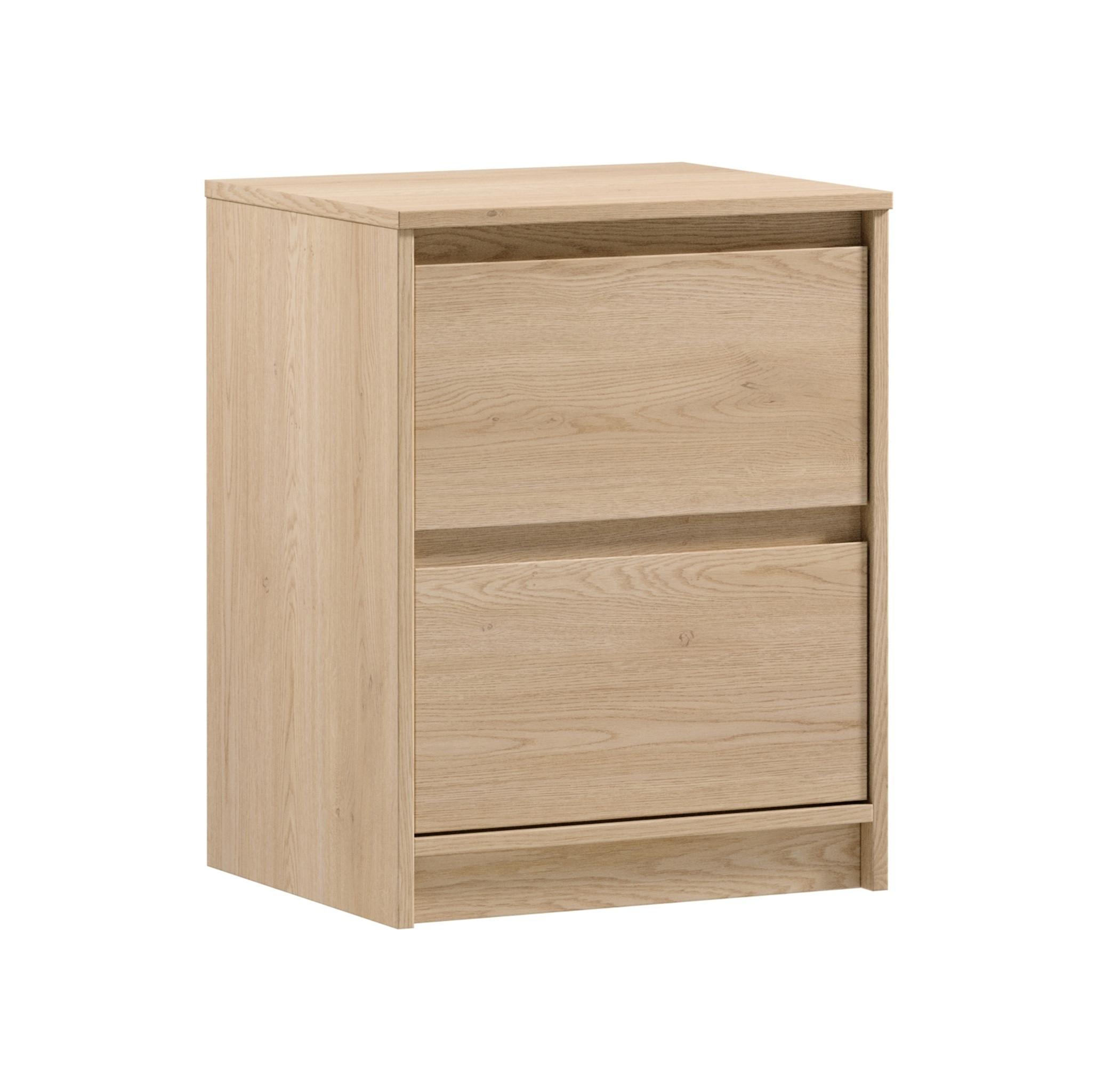 NACHTTISCH Mormanno 2S Eiche Cremona – klassisches Design im Holzdekor - Eichefarben, Holzwerkstoff (47/59.5/40cm) - AX Living