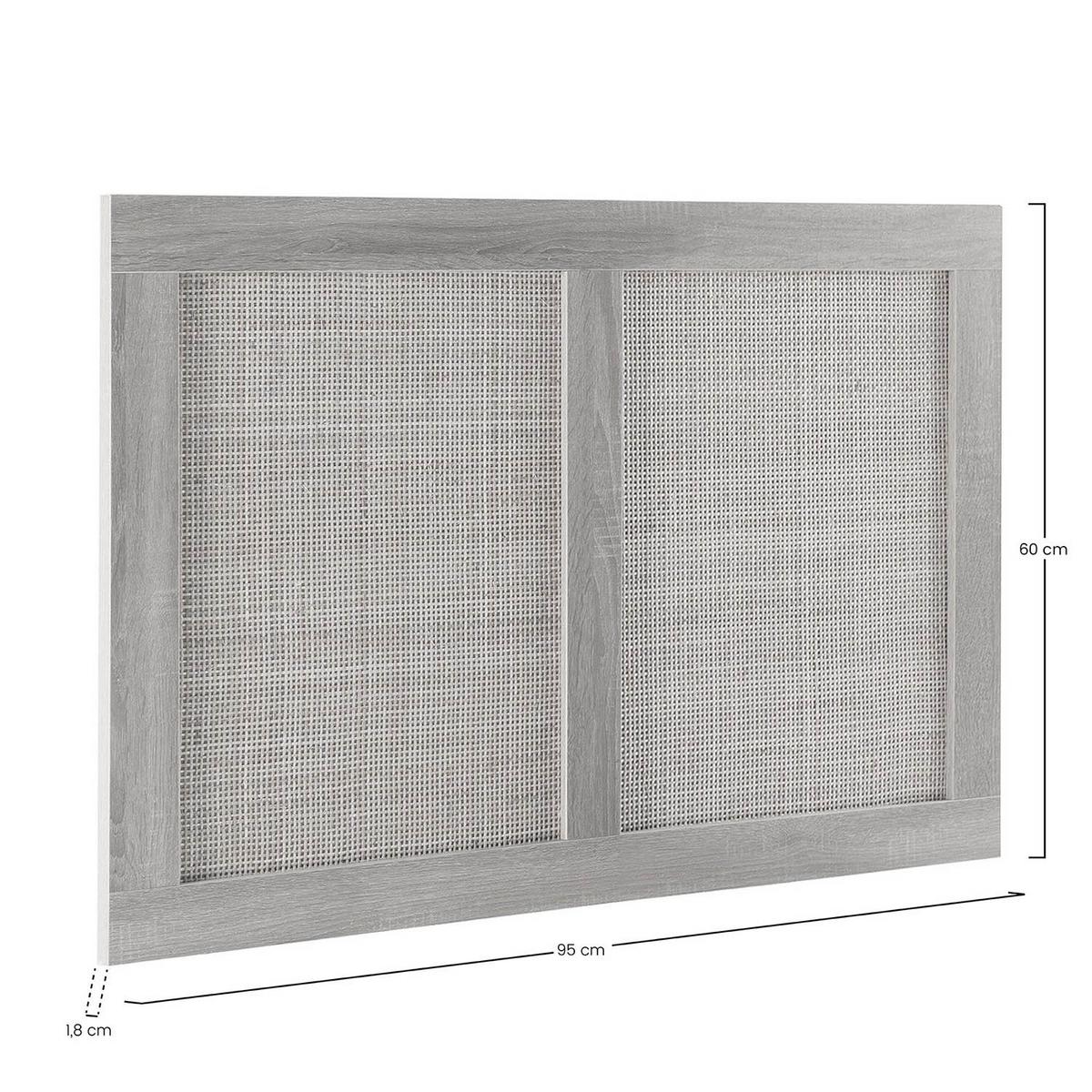 KOPFTEIL Musa 95 x 60 cm Eichenfarbe - Honigeiche, Holzwerkstoff (1.8/95/95cm) - VS Venta-stock