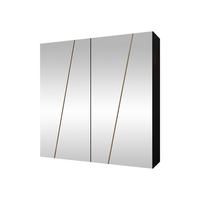 DREHTÜRENSCHRANK Zen 4L 200 cm - Goldfarben/Schwarz, Holzwerkstoff/Kunststoff (200/202/50cm) - MIRJAN24