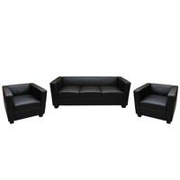SOFAGARNITUR Schwarz - Schwarz, Textil (450/70/200cm) - MCW