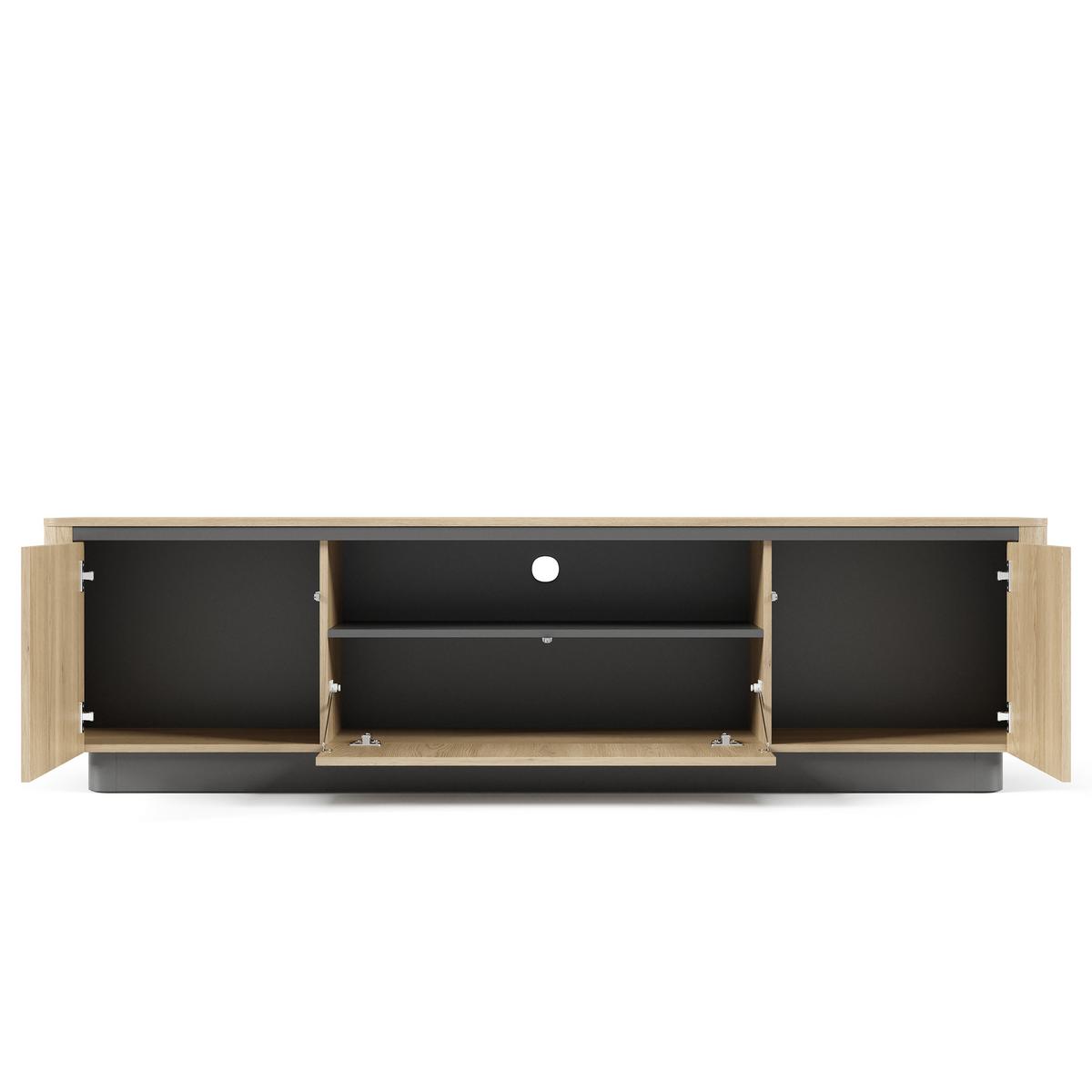 LOWBOARD OMBRA 200/54,9/38,1 cm, Eichefarben - Eichefarben, Holzwerkstoff (200/54.9/38.1cm) - MASSENO