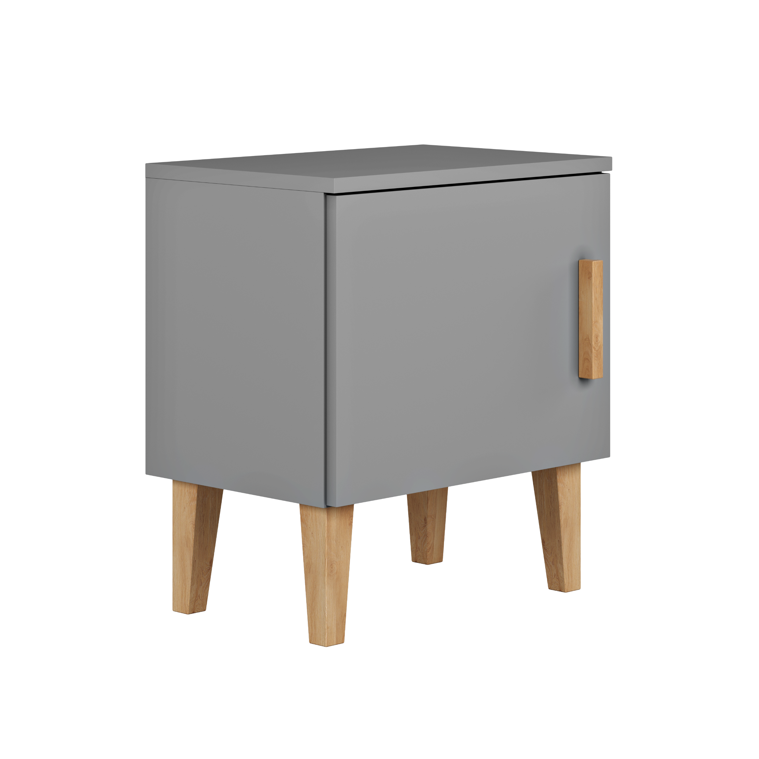 KINDER-NACHTTISCH Kubi Grau 34/50/56 - Grau, Holzwerkstoff (34/50/56cm) - RAUMHIRSCH FURNITURE