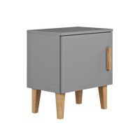 KINDER-NACHTTISCH Kubi Grau 34/50/56 - Grau, Holzwerkstoff (34/50/56cm) - RAUMHIRSCH FURNITURE