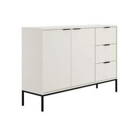 SIDEBOARD Seattle Weiß und Schwarz - Weiß, Holzwerkstoff (150/100.4/40cm) - Petits-meubles