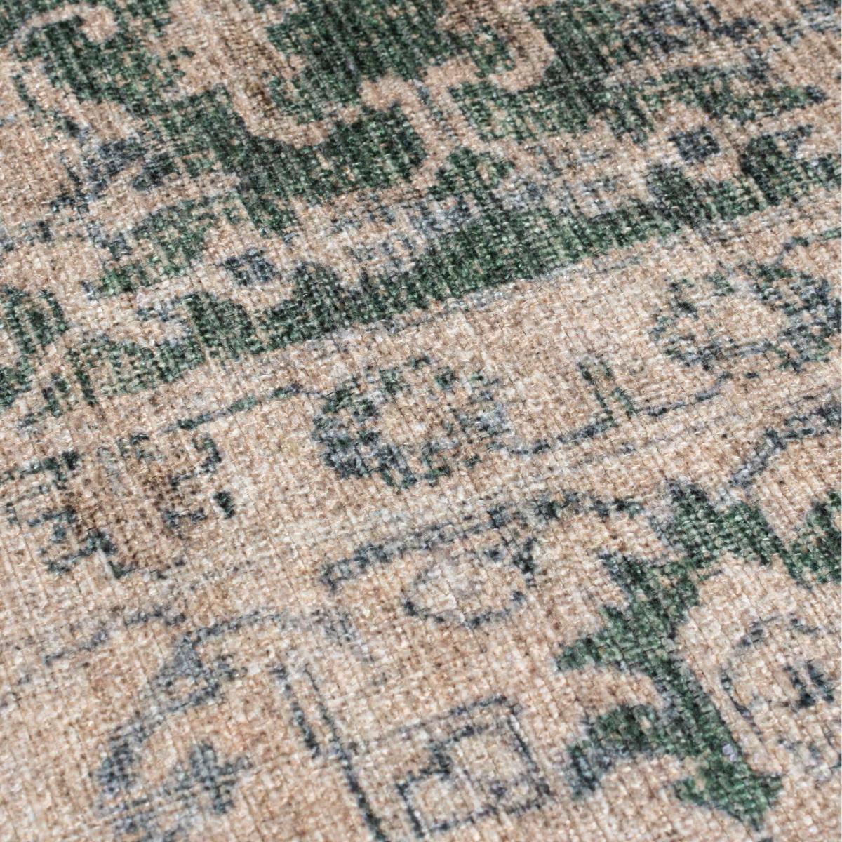 TEPPICH Waschbar HURST, orientalisch, Grün, 115 x 170 cm - Grün, Textil (170/115cm) - KADIMA DESIGN