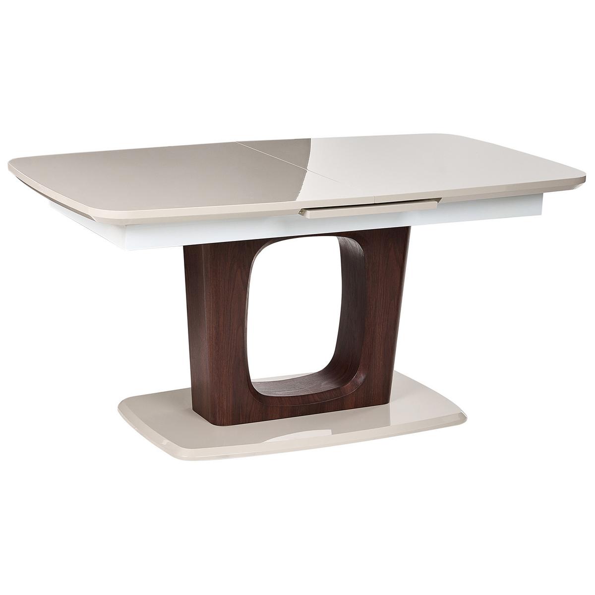 ESSTISCH ausziehbar Hellbeige 160-200/90 cm Berrigan - Beige, Holzwerkstoff (160/90/76cm) - Beliani