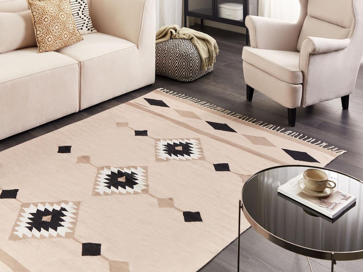 KELIM-TEPPICH Berdik 230/160 cm - Multicolor, Textil (160/230cm) - Beliani