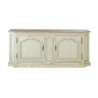 SIDEBOARD aus patiniertem Massivkiefernholz L195 cm - JOSEPHINE - Eschefarben, Holz (55/85/60cm) - Signature