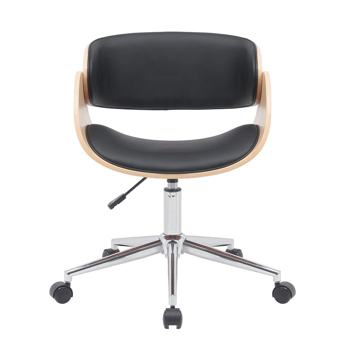 BÜROSTUHL H72 cm – JUNON - Schwarz, Textil (52/72/63cm) - Calicosy