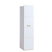 DREHTÜRENSCHRANK MANTI 45/182,6/49,7cm 1-türig Weiß - Eichefarben/Weiß, Holzwerkstoff (45/182.6/49.7cm) - MASSENO