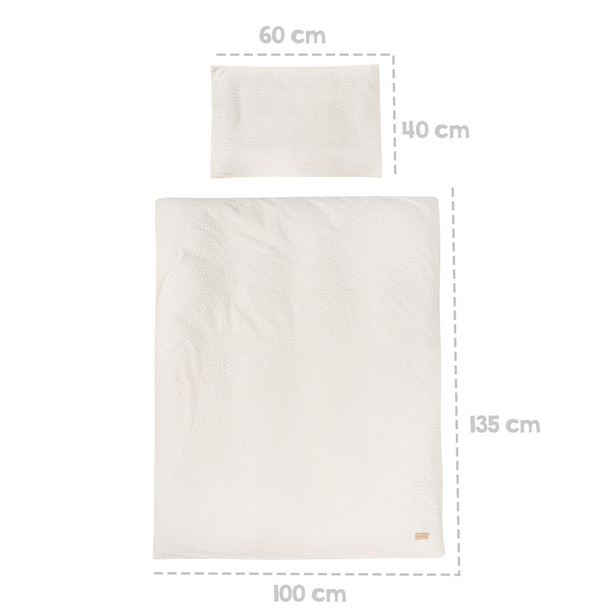 BABYBETTWÄSCHE 100x135 cm Seashells oyster - Weiß, Textil (100/135cm) - Roba