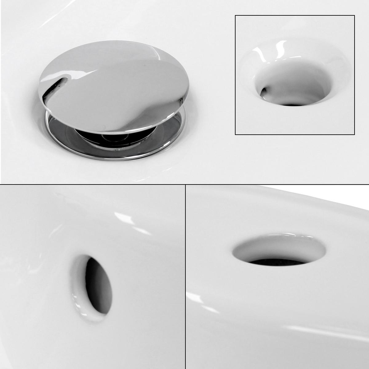 WASCHBECKEN - Weiß, Keramik (46/15.5/46cm) - ECD-Germany