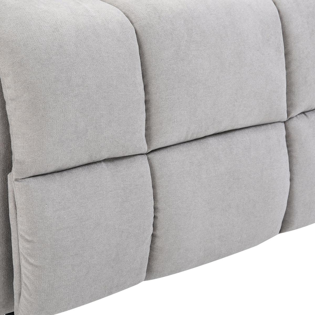 MASSAGESESSEL mit Aufstehhilfe Relaxsessel Fernsehsessel mit Wärmefunktion Grau - Grau, Kunststoff (95/105/83cm) - HOMCOM