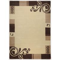 HANDTUFTTEPPICH Hawai 70x140 cm - Beige, Textil (70/140cm) - THEKO