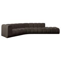 ECKSOFA modulares Sofa Tilmo-L1 - 399x194x70 cm Braun - Braun, Holzwerkstoff/Textil (399/194cm) - ALTDECOR