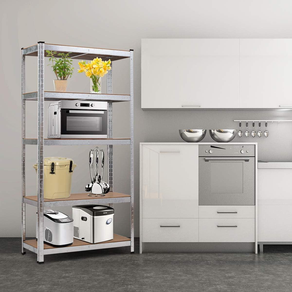 LAGERRGAL Silber - Silberfarben, Holz (90/180/40cm) - COSTWAY