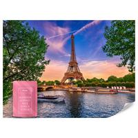 FOTOTAPETE Eiffelturm Paris Architektur 3D 450x315 - Blau/Gelb, Papier (450/315cm) - Muralo