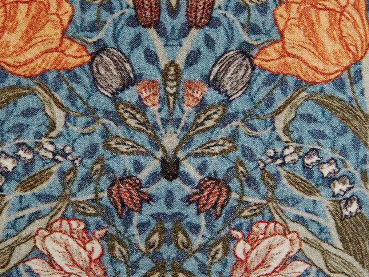 DEKOKISSEN 2er-Set Blau 45/45 cm Mitella - Blau, Textil (45/45cm) - Beliani