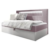 BOXBETT Gold Junior 2 - H3 - Weiß/Rosa, Holz (90/200cm) - MIRJAN24